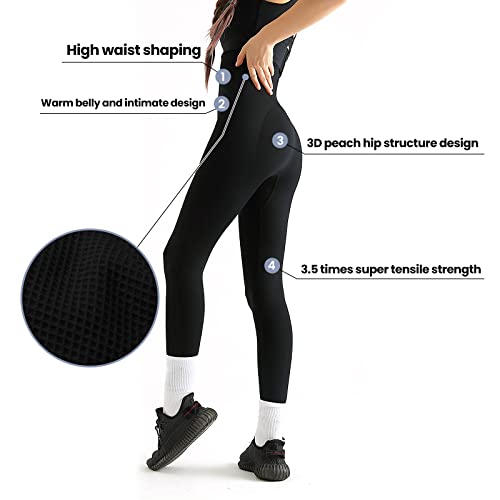 Women Fleece Lined Leggings,Thermal High Waisted Butt Lift Seamless Tummy Winter Yoga Legging Slimming Tights for Women Black | The Storepaperoomates Retail Market - Fast Affordable Shopping