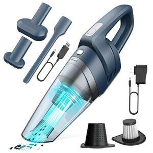AUKUN Handheld Vacuum, Handheld Vacuum Cordless Strong Suction with Rechargeable Battery and Quick Charge, Mini Vacuum Wet Dry for Car, Home and Office