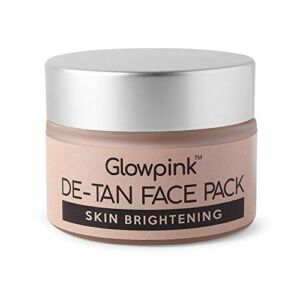 Glamorous Hub Glowpink Detan Face Pack Skin Brightening Face Mask For Glowing Skin, Tan Removal, Oil Control, Acne & Fairness, For Women & Men – 50G