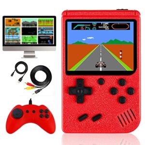 Retro Handheld Game Console for Kids, Portable Mini Hand Held Video Game Console Built in 500 Classic FC Games 3.0-inch Color Screen Support Two Players and TV Output