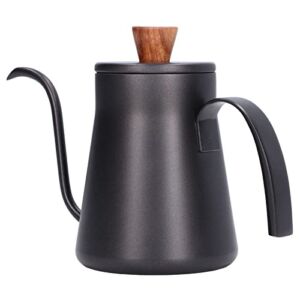 Gooseneck Kettle, 400ml 16.30oz Pour Over Drip Coffee Maker Coffee Serving Set, Pour Over Coffee Kettle 304 Stainless Steel Pour Over Kettle and Coffee Maker with Permanent Filter for Home, Matte
