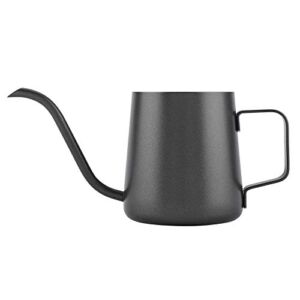 Gooseneck Kettle, 350 ml Pour Over Coffee Kettle Stainless Steel Pour Over Kettle Tea Coffee Cup Pot(Black)