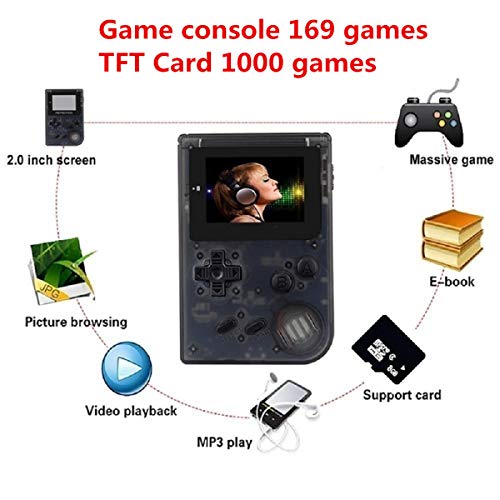 BAORUITENG Handheld Games Consoles , Retro TV Game Console Video Game Console Player 2.0 Inch Game Console with 1169 GBA System Classic Games for Kids Gift (White) | The Storepaperoomates Retail Market - Fast Affordable Shopping