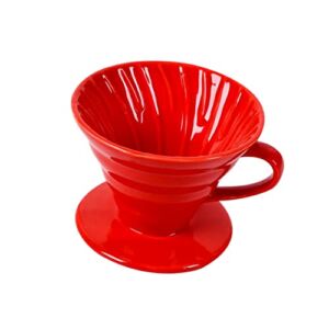 BESTonZON Home Coffeepot Accessories Restaurants Over Brewing Ceramic Dripper Cups Coffee Slow .*.*cm Filter Cup Maker Practical Pour Office Cafe – Handmade for Kettle Ceramics