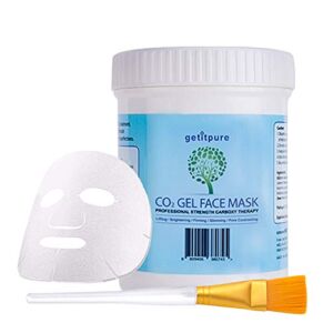 Getitpure Carboxy Co2 Gel Face & Neck Mask Bulk Size, All Skin Type Deep Pore Cleansing Mask (20 Applications x 25 millilitre)