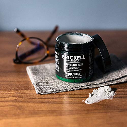 Brickell Men’s Purifying Charcoal Face Mask Skin Care Product, Natural and Organic Activated Charcoal Facial Mask With Detoxifying Kaolin Clay, 4 Ounce, Unscented | The Storepaperoomates Retail Market - Fast Affordable Shopping