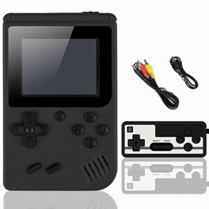 Retro Handheld Game Console, Portable Retro Video Game Console with 500 Classic Games 3.0 Inch Color Screen Support for Connecting TV & Two Players Gifts for Adults & Kids 8-12 90s Retro Toys (Black)