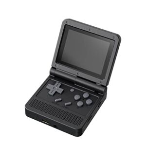HKYRD Powkiddy V90 Handheld Game Console Foldable with Built-in 6000 Games (Black)