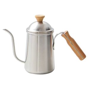 INOOMP 650ML Gooseneck Tea Kettle Long Narrow Spout Coffee Maker With Wooden Handle Pour Over Kettle Coffee Kettle for Stove Top Flow Spout Design For Drip Coffee