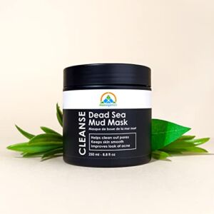 Dead Sea Mud Mask for Face and Body – Best Facial Cleansing Clay for Blackheads, Whiteheads, Acne and Clogged Pores | Hydrates Skin & Improves Oily Skin | Natural Face Mask Skin Care for Women & Men (250g./8.8oz.) (Single)