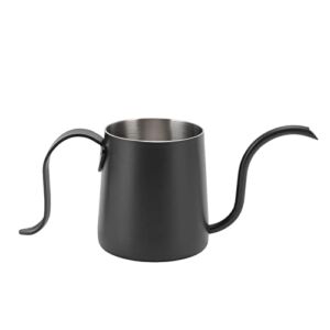 Coffee Kettle,304 Stainless Steel Pour Over Kettle,Stainless Steel Inner Lid & Bottom,250ml Pour Over Coffee Kettle for Home(Black)