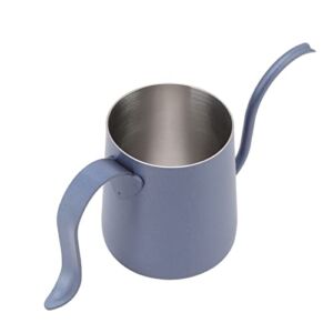 Pour Over Kettle, Ergonomic Comfortable Drawing Process Long Spout Kettle for Kitchen for Home(Dark Blue)