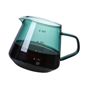 Fenteer Pour Over Espresso Maker Accessories Kettle Cup Home, 600ML Pot, As Described