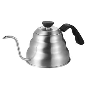 Kichvoe Pour Over Kettle Pour Over Coffee Kettle Gooseneck Kettle for Stove Top Stainless Steel Drip Kettle Stovetop for Home& Restaurant- 1L Stovetop Kettle
