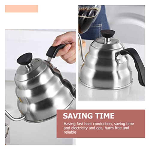 Kichvoe Pour Over Kettle Pour Over Coffee Kettle Gooseneck Kettle for Stove Top Stainless Steel Drip Kettle Stovetop for Home& Restaurant- 1L Stovetop Kettle | The Storepaperoomates Retail Market - Fast Affordable Shopping