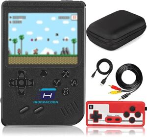HideRacoon H&R Retro Handheld Game Console, Mini Arcade Machines Built-in 400 Classical FC Games, Portable Handheld Video Games for Kids