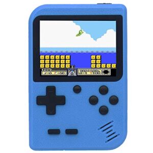 RFiotasy Handheld Game Console with 400 Classical FC Game Console Support for Connecting TV Gift Birthday for Kids and Adult (YJ-Blue)