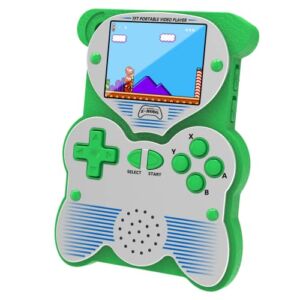8 Bit Handheld Game Console for Kids Aged 3-8 2.5 Inch Screen Preloaded 220 Classic Retro Video Games USB Rechargeable Video Game Console Birthday Xmas Present (Green)