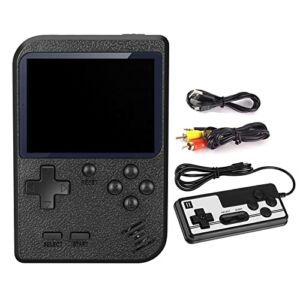 Handheld Game Console, Kyadeys Portable Retro Game Console with 500 Classical FC Games,3.0-Inches Display,Built-in 1020mAh Rechargeable Battery Support for Connecting TV and Two Players (Black)