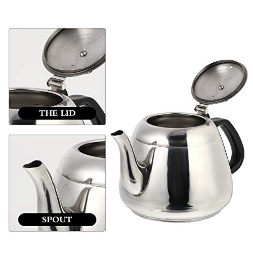 DOITOOL 1. 2L Classic Tea Kettle Stove Top Whistling Teakettle Stainless Steel Tea Pot Unbreakable Pour Over Coffee Kettle with Ergonomic Handle | The Storepaperoomates Retail Market - Fast Affordable Shopping