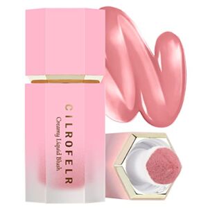 Cilrofelr Soft Cream Liquid Blush, Creamy Blush Makeup for Cheek, Dewy Finish, Buildable Pigment, Lightweight, Long Lasting, For Natural-looking Flush & Everyday Wear – Inspired (0.22 fl. oz.)