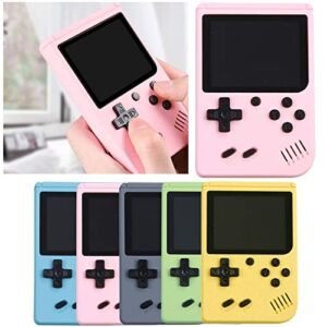 Handheld Retro Game Console 3-inch Lcd Color Display Portable Game Console 400 Classic Games Large Capacity 1020mah Battery Support Tv Connection Players Suitable for Kid 1Pcs (Pink)