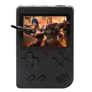 ZWYING Mini Retro Game Machine Handheld Game Console for Kids Adults,Built in 500 Classsical FC Video Games 3 Inch Color Screen and Support for Connecting TV & Two Players ,Birthday Gift(Black)
