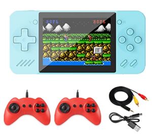 ScienSta Handheld Game Console with 400 Classical FC Games, Portable Retro Video Game Console, 3.5Inche Color Screen, Support for Connecting TV and Two Players, Best Birthday Gift for Boys Girls