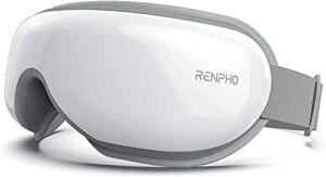 RENPHO Eye Massager with Heat, Bluetooth Music Heated Massager for Migraines, Relax and Reduce Eye Strain Dark Circles Eye Bags Dry Eye Improve Sleep, Ideal Christmas Gifts for Women/Men