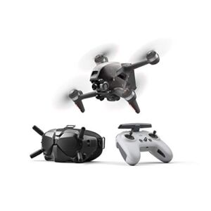 DJI FPV Combo – First-Person View Drone UAV Quadcopter with 4K Camera, S Flight Mode, Super-Wide 150° FOV, HD Low-Latency Transmission, Emergency Brake and Hover, Gray