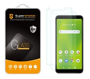 (2 Pack) Supershieldz Designed for Cricket Debut Smart Tempered Glass Screen Protector, Anti Scratch, Bubble Free
