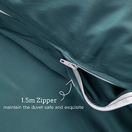 ZonLi Bamboo Duvet Cover for Weighted Blanket (Blue, 48”x72” ), Breathable Soft Duvet Cover Queen Size Removable Cooling Comforter Cover for All Season | The Storepaperoomates Retail Market - Fast Affordable Shopping