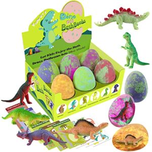 Bath Bombs for Kids with Surprise Toys Inside – XXL Dinosaur Toys Bath Bomb Gift, Gentle and Kids Safe Spa Bath Fizz Balls Kit.Christmas or Birthday Gift for Girls and Boys
