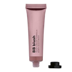 LAMEL BB Blush #401 Liquid Cream Blush for Cheeks & Lips Makeup, Smooth Velvet Mousse Texture, Creme Blush for Mature Skin, Tea Rose