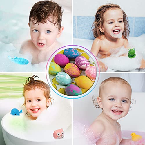 Bath Bombs for Kids with Toys Surprise Inside, Kids Bath Bombs Gift for Christmas, 12 Pcs Bubble Bath Dino Egg Gift Set for Birthday Christmas Easter and Party Favor Gift for Girls and Boys | The Storepaperoomates Retail Market - Fast Affordable Shopping