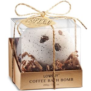 Christmas Bath Bomb, Handmade Bath Bombs Gifts for Women and Men, Organic Coffee Bath Bombs with Essential Oils, Relaxing Spa Salt Bubble Bath Soaks, Self Care Gifts for Him, Dad, Mom, Her, Birthday