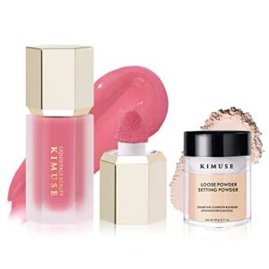 KIMUSE Soft Liquid Blush Makeup & Mineral Wear Loose Powder