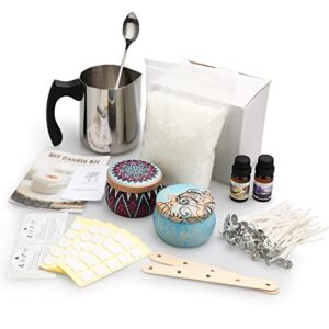 Candle Making Kits for Beginners, Scented Candles DIY Supplies, Arts and Crafts for Adults and Kids, Including Fragrance Oils, Beeswax, Cotton Wicks, Metal Pot, Candle Dyes, Candle Jars and More