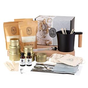 Luxury Candle Making Kit – Professional Candle Supplies to Create 6 Beautiful Scented Soy Wax Candles – DIY Candle Maker Arts and Crafts Kits for Adults