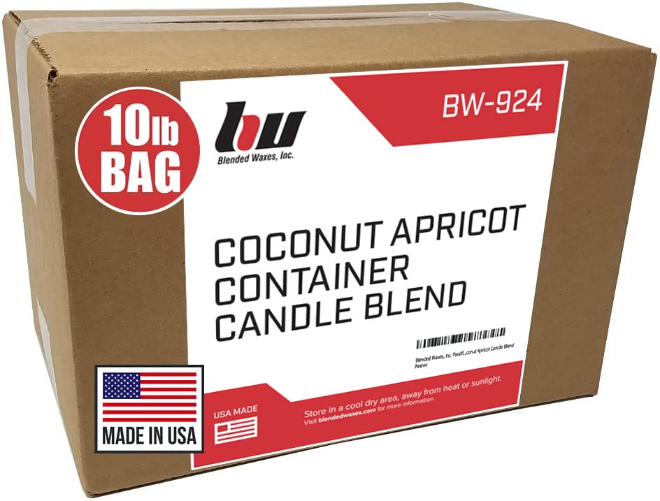 Blended Waxes, Inc. Apricot Soy Coconut Wax for Candle Making – All-Natural Single Pour Candle Wax Blend – Premium DIY Candle Making Supplies – 10lb Pastilles | The Storepaperoomates Retail Market - Fast Affordable Shopping