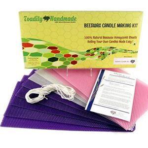 ‘Make Your Own’ Beeswax Advent Taper Candle Kit – Makes 3 Complete Advent Taper Sets – DIY – Do It Yourself!