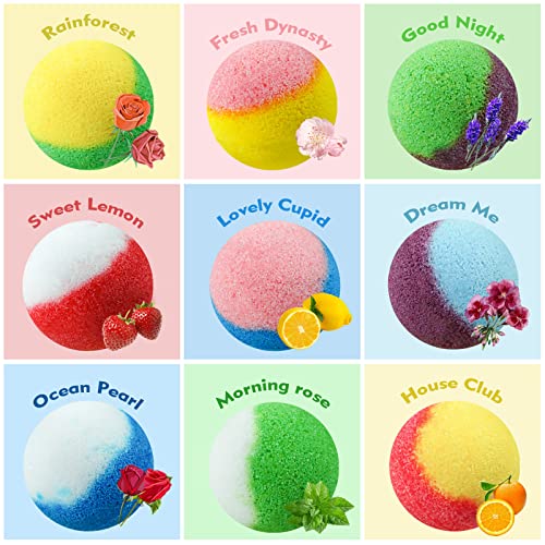 INTEYE 54 PCS Bulk Bath Bombs with Small Gift Bags, Bubble Bath Shower Salts for Women, Men & Kids, Relaxation and Stress Relief | The Storepaperoomates Retail Market - Fast Affordable Shopping