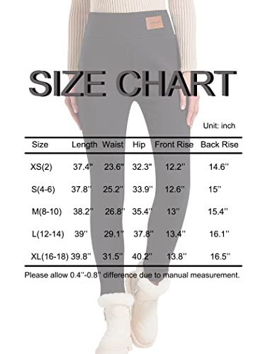 JK SUE JONES Women Winter Warm Thick Leggings Fleece Lined Stretchy Soft Thermal Sherpa Pants High Waist Tights Dark Grey | The Storepaperoomates Retail Market - Fast Affordable Shopping