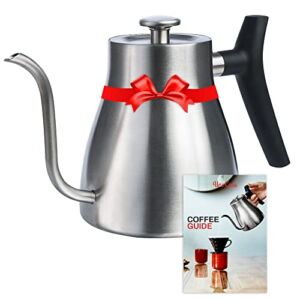 Uno Casa Gooseneck Kettle for Stove Top – Pour Over Kettle with Thermometer for Coffee and Tea – Suitable for all Stovetops