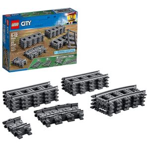 City Trains Tracks 60205 Building Toy Set for Kids, Boys, and Girls Ages 5+ (20 Pieces)
