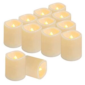Homemory 12PCS Flameless Votive Candles with Timer & 24PCS Battery Operated LED Tea Lights