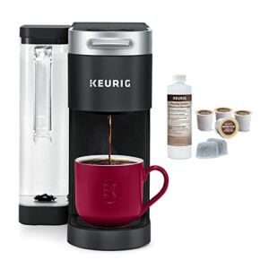 Keurig K-Supreme Single Serve K-Cup Pod Coffee Maker (Black) Bundle 3-Month Brewer Maintenance Kit (2 Items)
