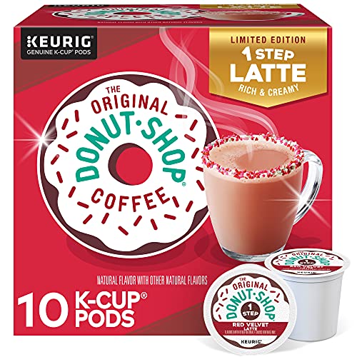 The Original Donut Shop One-Step Red Velvet Latte, Keurig Single Serve K-Cup Pods, 10 Count | The Storepaperoomates Retail Market - Fast Affordable Shopping