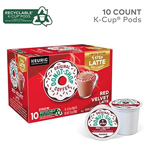 The Original Donut Shop One-Step Red Velvet Latte, Keurig Single Serve K-Cup Pods, 10 Count | The Storepaperoomates Retail Market - Fast Affordable Shopping