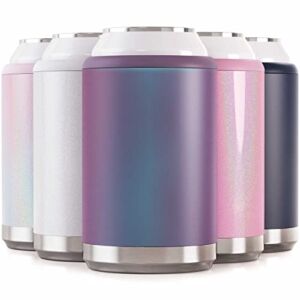 Maars Standard Can Cooler for Beer & Soda | Stainless Steel 12oz Beverage Sleeve, Double Wall Vacuum Insulated Drink Holder – Purple Haze